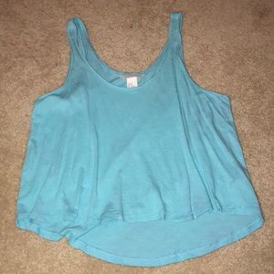 Blue workout tank